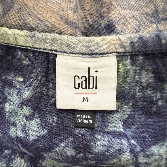 Cabi Woodstock Tie-dye Print Top M - Picture 10 of 11